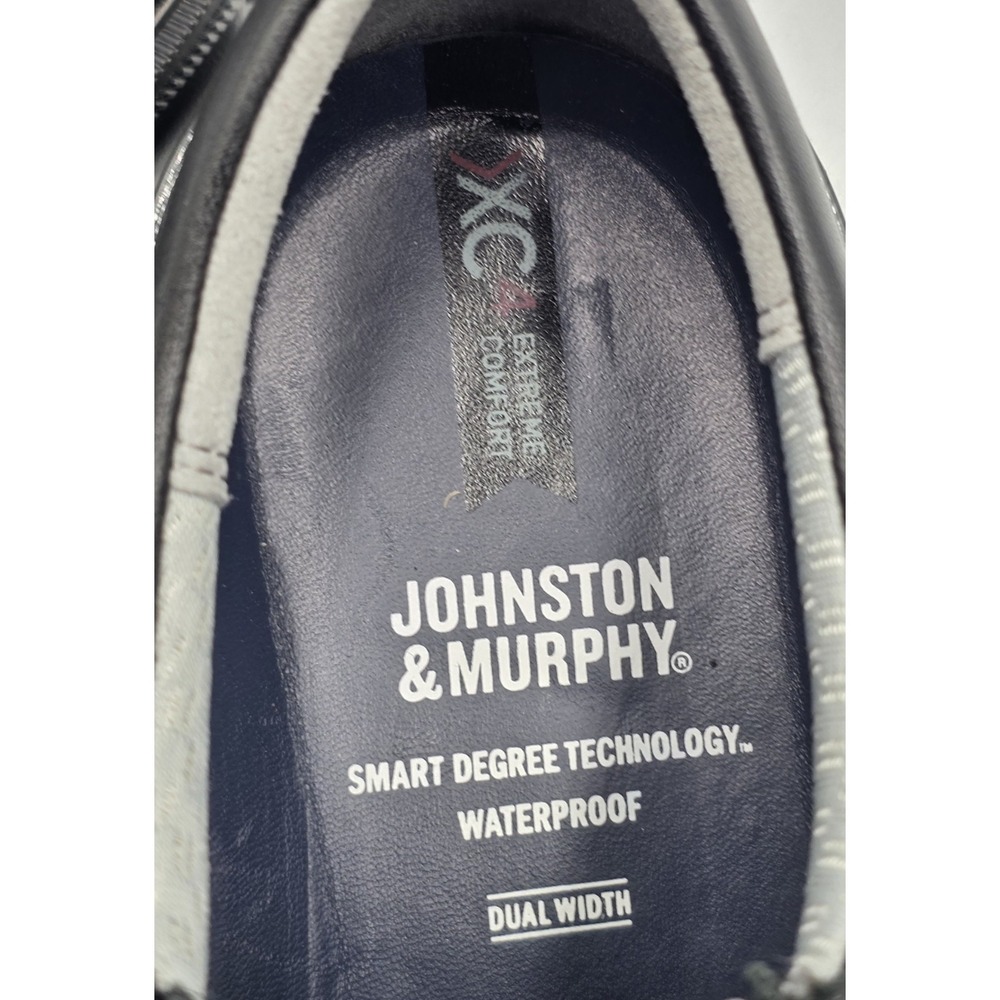 Johnston & Murphy XC4 Tanner Plain Toe Oxford 20-1317 Black Leather10M DualWidth - Picture 12 of 13